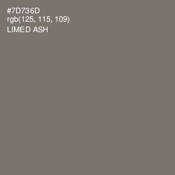 #7D736D - Limed Ash Color Image